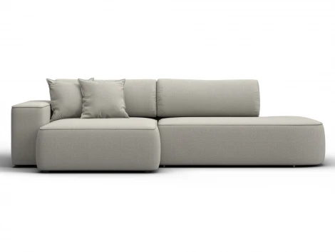 Диван угловой Лига-065 БП угол левый (ДСП,Рогожка/Бежевый) Лига Диванов 134783L