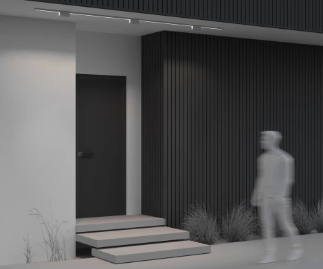 Трековый светильник низковольтный, уличный, светодиодный LED 10W 48V  Maytoni Points O-TR01-2-S-10WW3K