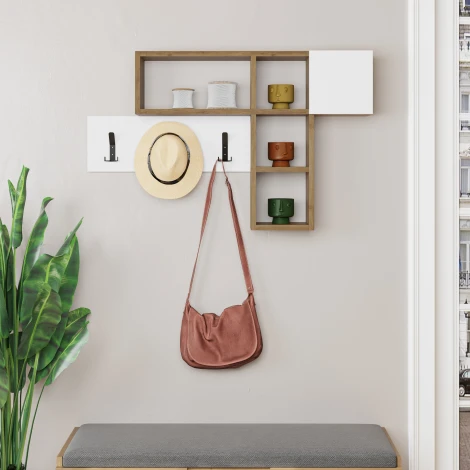 Вешалка для одежды GAME HANGER LEVE (ЛДСП/Светло-коричневый) арт.LEV00796