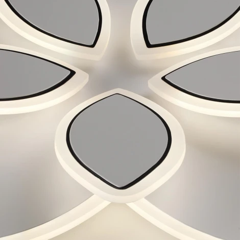 Потолочная люстра светодиодная с цветами Lumion Lotus LED 8014/75CL белый/белый металл/акрилл 75W 220V 3000-6000K (цветы)