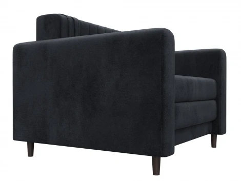 Кресло Лига-070 (ЛДСП,Брус,Фанера/Дерево/Велюр/Темно-серый) Лига Диванов 132555