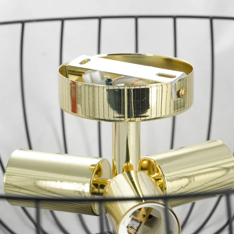 Потолочная люстра Lussole Brooks GRLSP-8251 (220V, круглые, клетка, IP21)