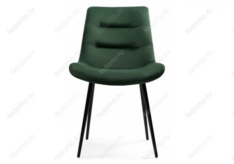 Стул на металлокаркасе Орди изумрудный / черный глянец