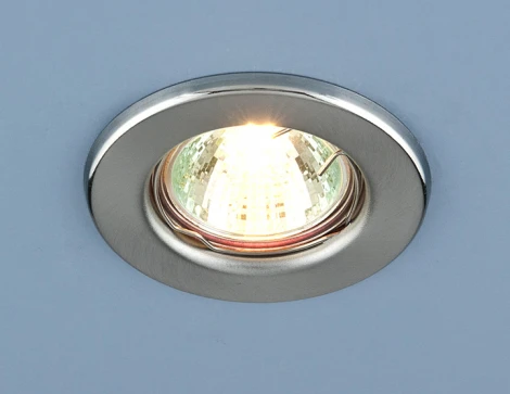 Встраиваемый точечный светильник Elektrostandard 9210 MR16 SCH хром сатинированный