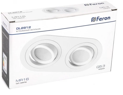 Светильник встраиваемый Feron DL2812 48460 50W G5.3 черный