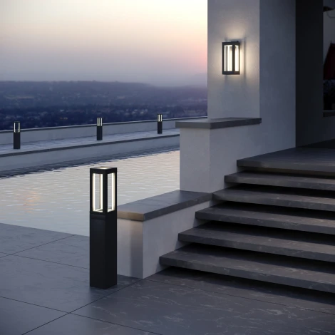 Настенный светильник уличный Elektrostandard Frame 1527 TECHNO LED черный (220V, IP54)