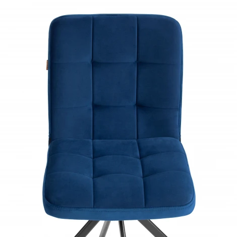 Стул обеденный Medeo Tetchair (Металл,Велюр/Синий) арт.24991