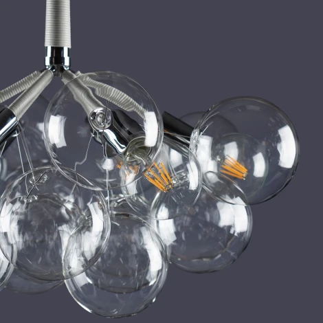 Подвесная люстра Loft IT Bunch 10048/6 White (220V, на проводе, шарики)