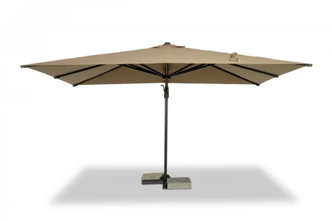 "Римини" зонт уличный 3х4м на боковой алюминиевой опоре, тент бежевый 4SIS TA010-Super-3х4m beige