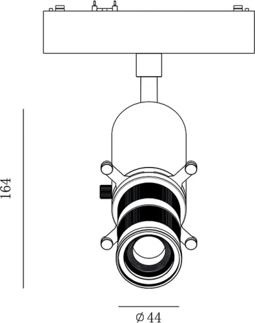Трековый светильник низковольтный светодиодный SWG SLIM SL-SLIM-MSBL-10-CCT (48V)