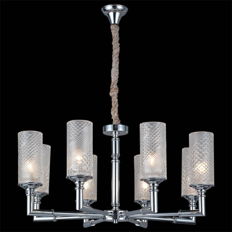 Подвесная люстра ILLUMICO IL8683-8P-10 CR (220V, на цепи)