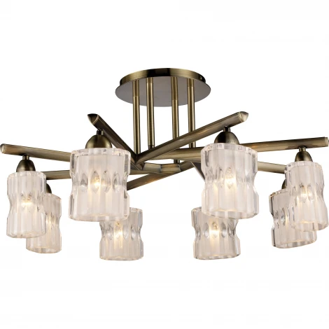 Потолочная люстра N-Light 914 914-08-53 antique brass + white