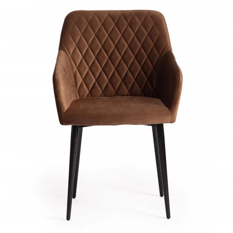 Кресло BREMO (mod. 708) коралловый barkhat 15 /черный (ткань/металл)