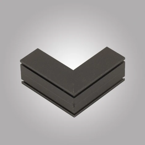 Коннектор угловой внутренний для накладного магнитного шинопровода AM Group MAGNET AM504 BK (48V)