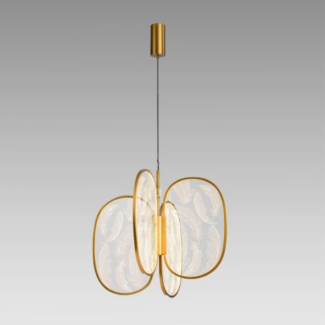 Подвесной светильник Odeon Light Piuma 6664/53L античн бронза/металл/акрил IP20 LED 54W 3000Лм 3000K (220V, на проводе)