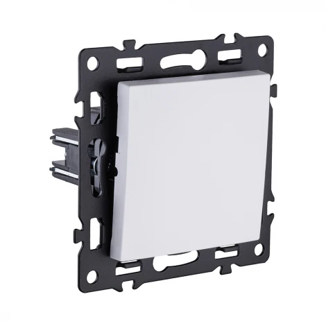 Выключатель кнопочный 1-клавишный 10А/250В белый Kollinger Asthetik AS-006WH