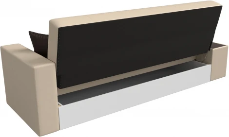 Диван-книжка Лига-020 стол слева (Бежевый,Коричневый/Экокожа) Лига Диванов арт.118537L