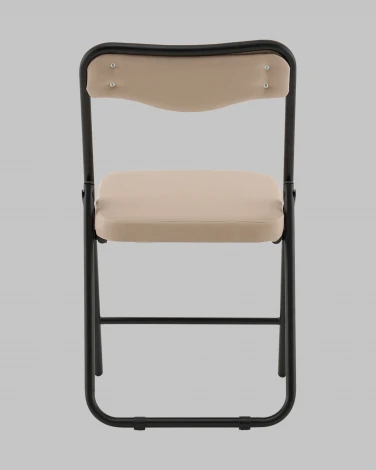 Стул складной Джонни велюр велютто бежевый каркас черный матовый Stool Group арт.УТ000041388