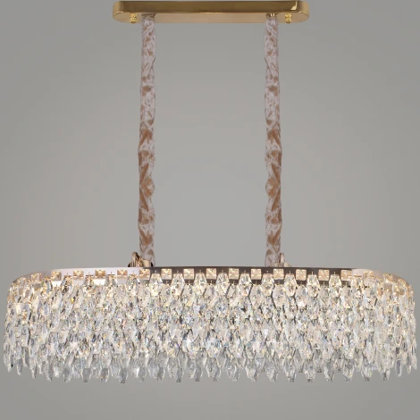 Подвесная люстра светодиодная хрустальная с регулировкой цветовой температуры Reluce 28500-0.4-1000L MX GD