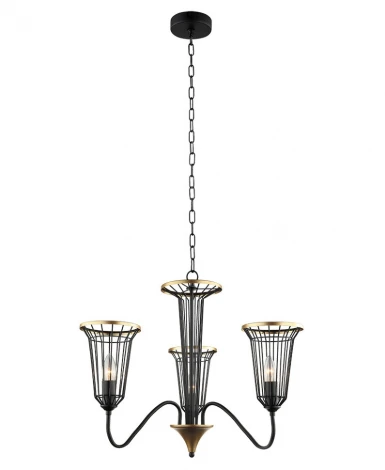 Подвесная люстра Lumien Hall Блис 4016/3P-BK-GD