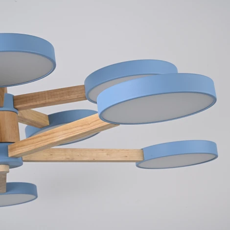 Потолочная люстра на штанге LED TURNA DBL L10 Blue ImperiumLoft Turna-Dbl01 (229091-26, Умный дом, WiFi, голосовое управление)