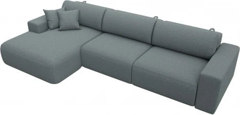 Диван угловой Лига-036 НПБ Классик Лонг левый угол Лига Диванов (Рогожка) арт.124680L