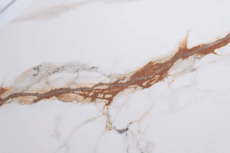 Стол журнальный овальный иск.камень белый 130*65*38см Garda Decor арт.76AR-501L-STOL/ZH