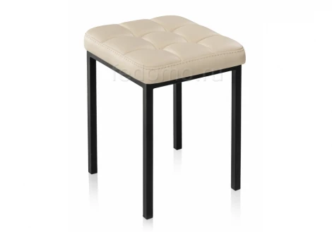 Табурет Woodville Байя кожзам d1 / черный матовый 439456