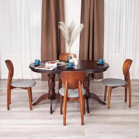 Обеденный стул Tetchair DIAMANTE (Бук/Коричневый)