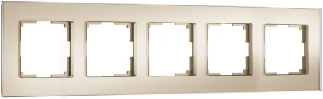 Рамка на 5 постов (шампань) Werkel W0053111