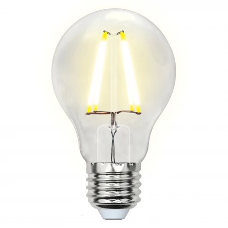Лампочка светодиодная шар прозрачная E27 8W 3000K Uniel LED-A60-8W/WW/E27/CL GLA01TR