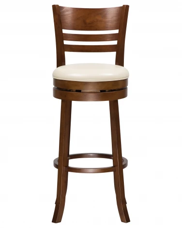 Стул барный WILLIAM BAR (шоколад, кремовый)