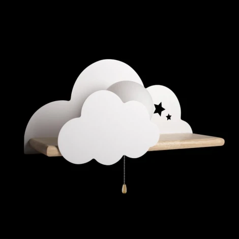 Настенный светильник Loft It Axel 10134 White (для детской, 220V, выключатель, шар)