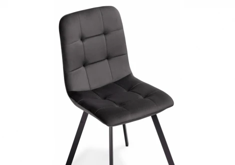 Стул на металлокаркасе bruk dark gray / black