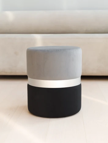 Пуф Dreambag Колорадо Серо-Черный (Серебро) 13674