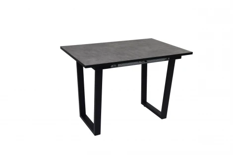 Стол Саен 8 раскладной, Черный/Бетон, Мир стульев