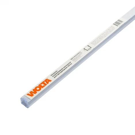 Профиль алюминиевый накладной серый 12х16х2000 мм Wolta WAP WAP-S-16/12/2000-A