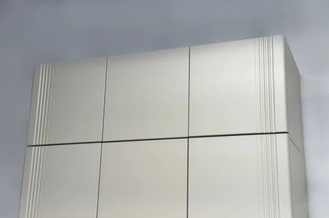 Катрин Антресоль трехдверная 117.01 Mebelson (ЛДСП,МДФ/Бежевый) арт.UL.117-105.01.3370