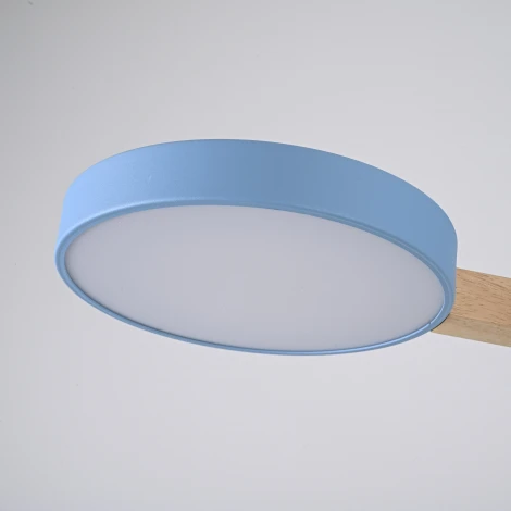 Потолочная люстра Wi-Fi на штанге Turna 3 Blue By ImperiumLoft Turna01 (LED, 220V, пульт управления, голосовое управление, умный дом - Алиса)