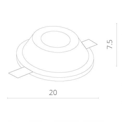 Встраиваемый точечный светильник под гипсокартон Arte Lamp Invisible A9270PL-1WH (12V)