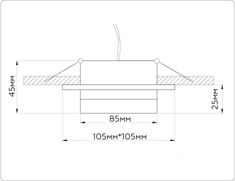 Встраиваемый точечный светильник Ambrella TECHNO SPOT TN52422 (220V)