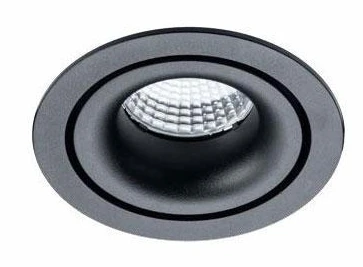 Точечный светильник встраиваемый Italline IT02-008 Dim black (LED, 220V, круглые)
