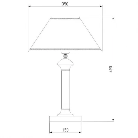 Интерьерная настольная лампа Eurosvet Lorenzo 60019/1 венге (220V, выключатель)