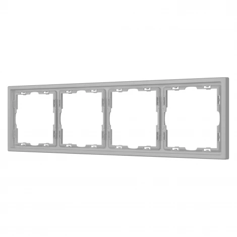 Рамка пластиковая FRM-NOBE-SFPL-4-IS (Arlight, Никель) 059461