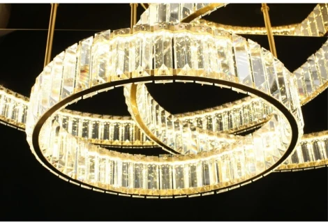 Потолочная люстра ярусная на штанге светодиодная Aployt Oriann APL.076.03.140 (220V, кольцо)