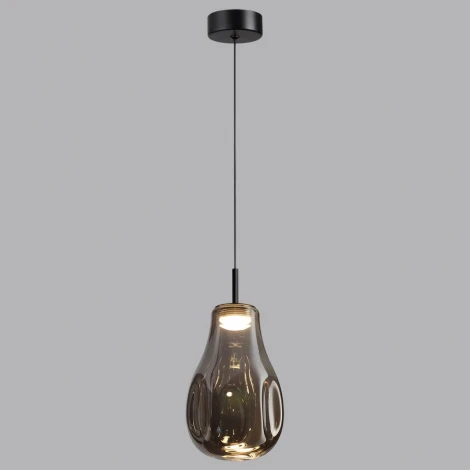 Подвесной светильник Odeon Light Nave 5098/4LC черный/дымчатый/металл/стекло LED 4W 4000K (220V, на проводе)