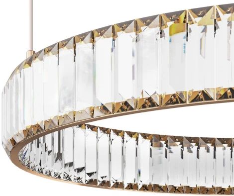 Подвесной светильник Crystal ring 10135/800 Gold Loft It (LED, 220V, на тросе, кольцо)