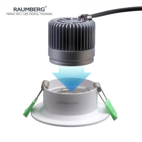 Встраиваемый светильник Raumberg Terra\Wh\7W3000K White Led 7w 3000K