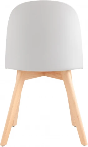 Стул Stool Group Fog с подушкой светло-серый деревянные ножки УТ000036896