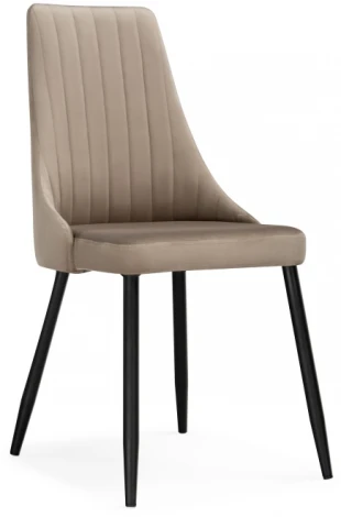 Обеденный стул Notta Кора (Металл/Велюр, Черный/Бежевый) 517123